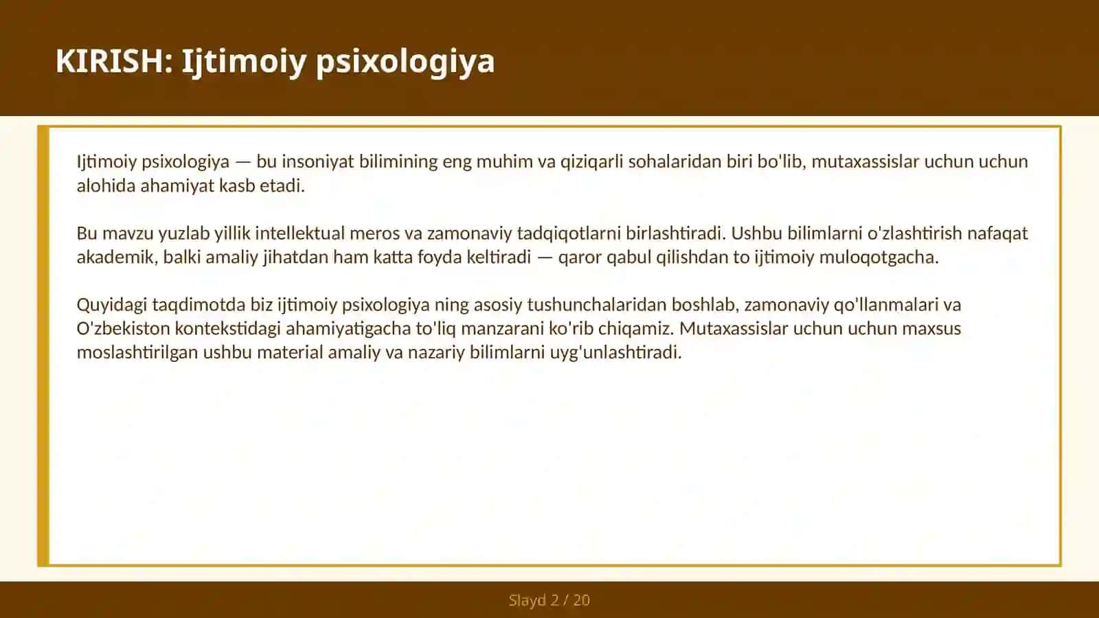 IJTIMOIY PSIXOLOGIYA 2