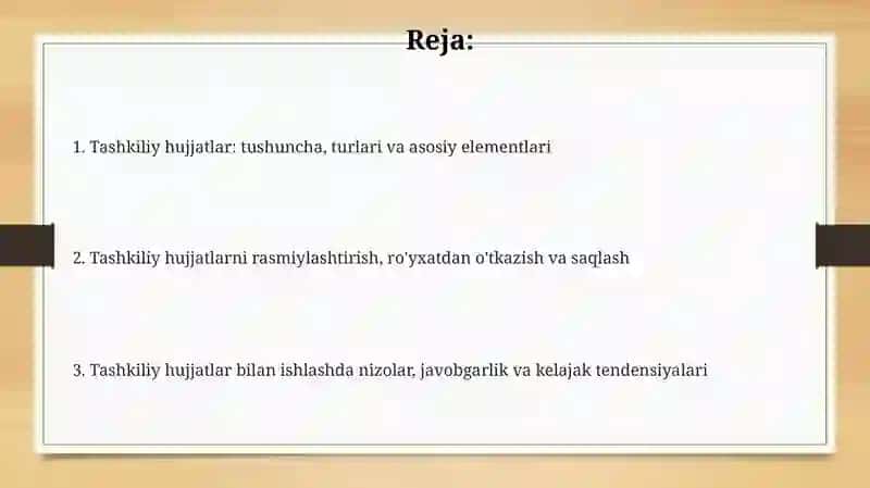 Tashkiliy hujjatlar 2