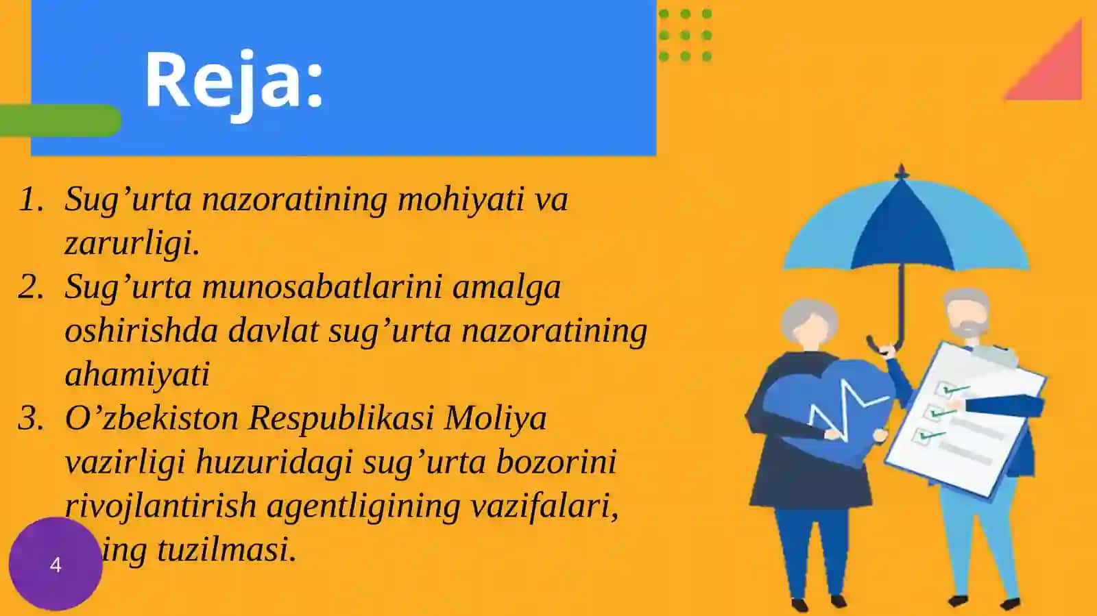 Sug’urta nazorati 2