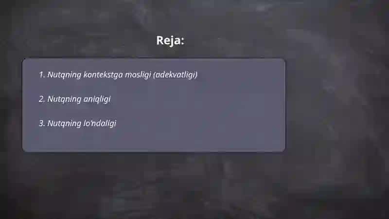 Nutqning kommunikativ sifatlari 2