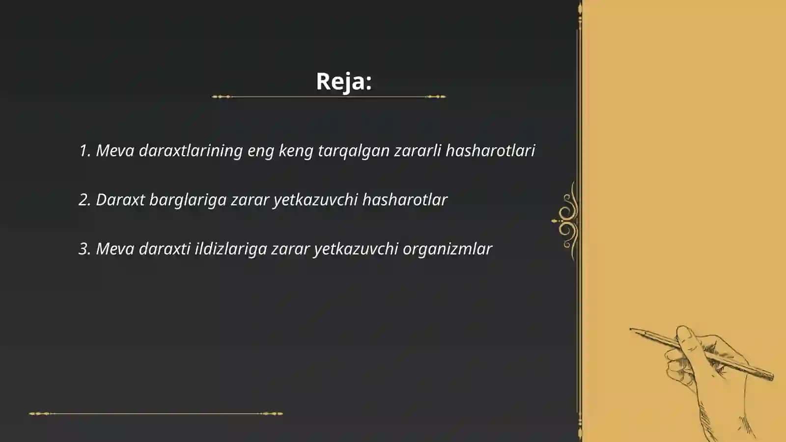 Meva daraxtlarining soʻruvchi zarar kunandalari 2
