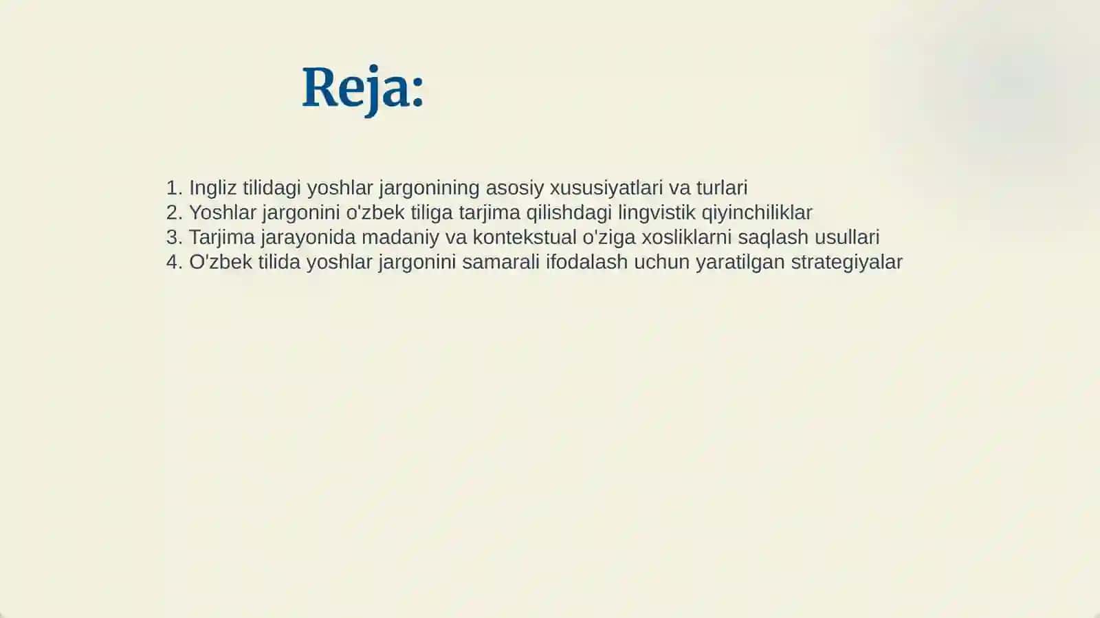 INGLIZ TILIDAN O'ZBEK TILIGA YOSHLAR 2