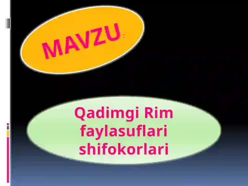 Qadimgi Rim faylasuflari shifokorlari 2