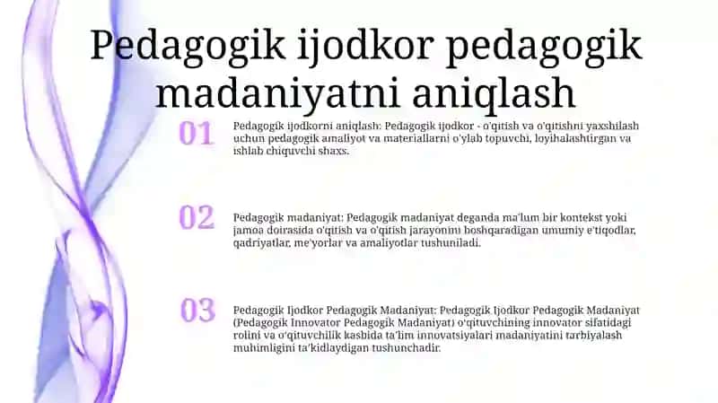 Pedagogik Ijodkor Pedagogik Madaniyat 2