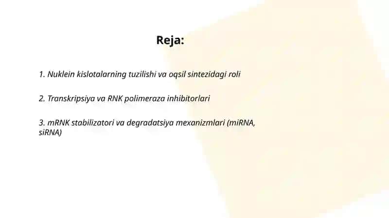Nuklein kislotalar 2