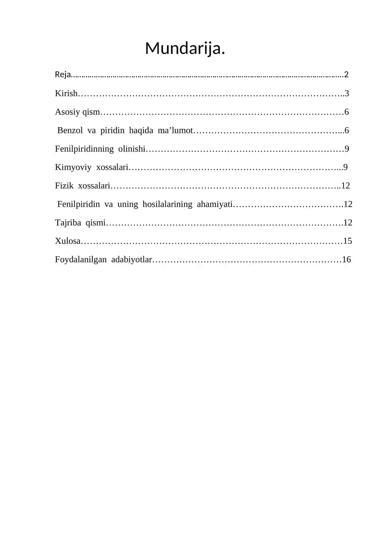 Fenilpiridin va uning hosilalari 2