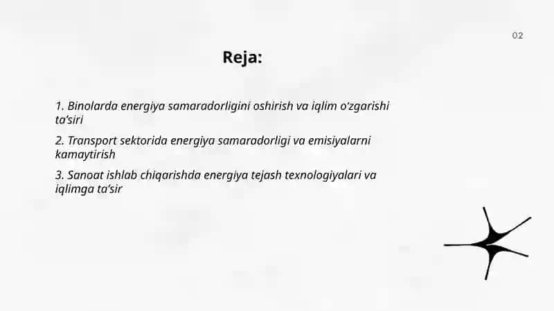 energiya samaradorligi va iqlim oʻzgarishi 2
