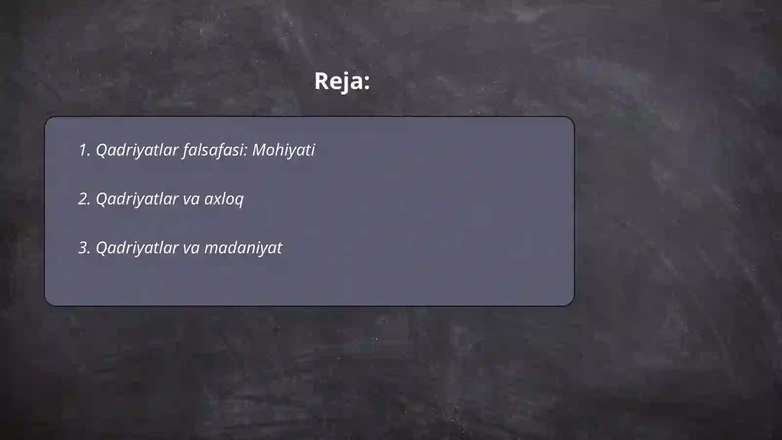Qadriyatlar falsafasi 2