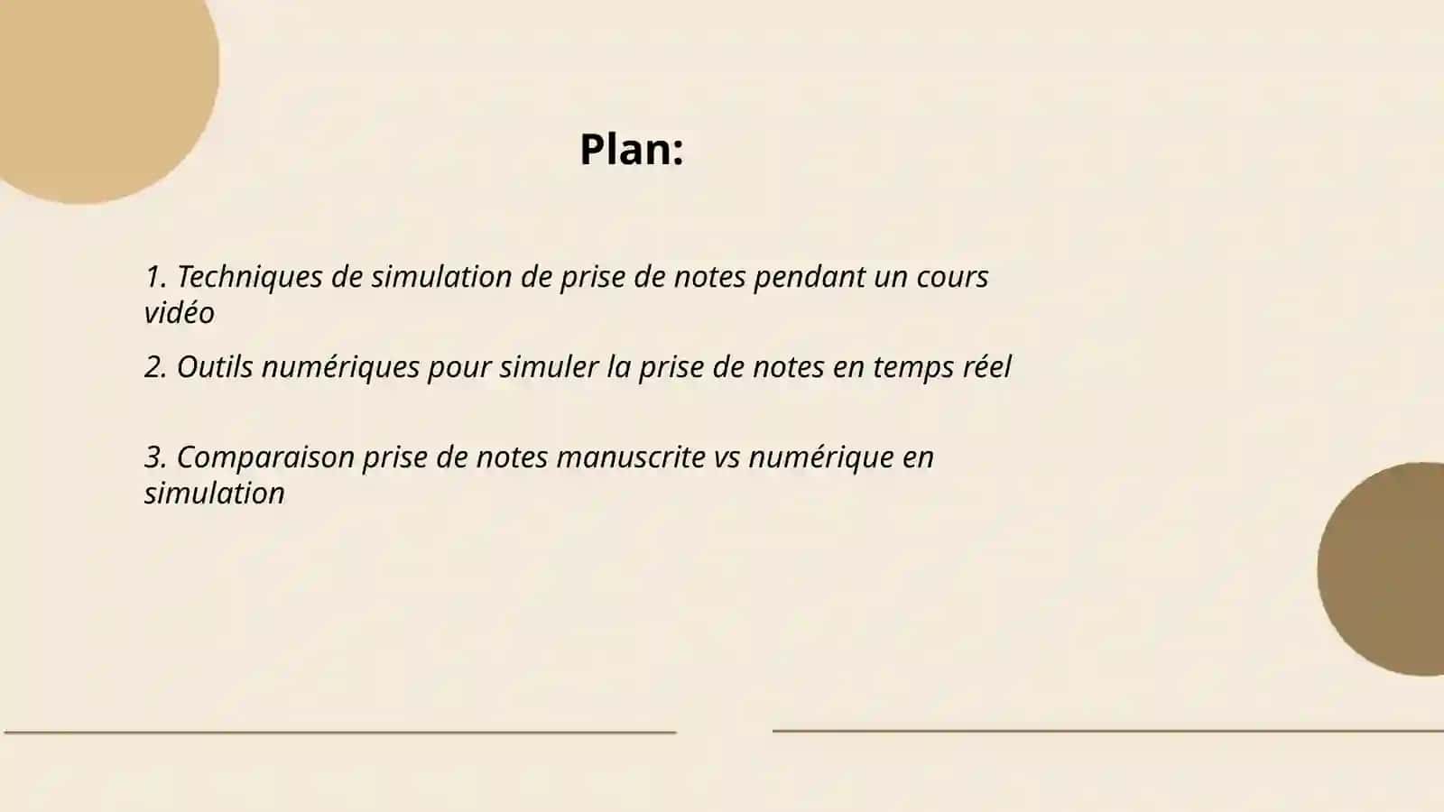 Techniques de simulation de prise de notes pendant un cours vidéo 2