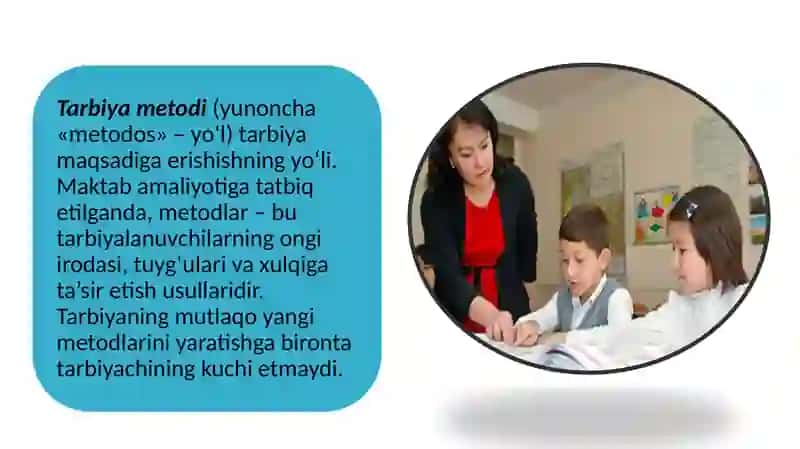 Xalq pedagogikasida tarbiya metodlari 2