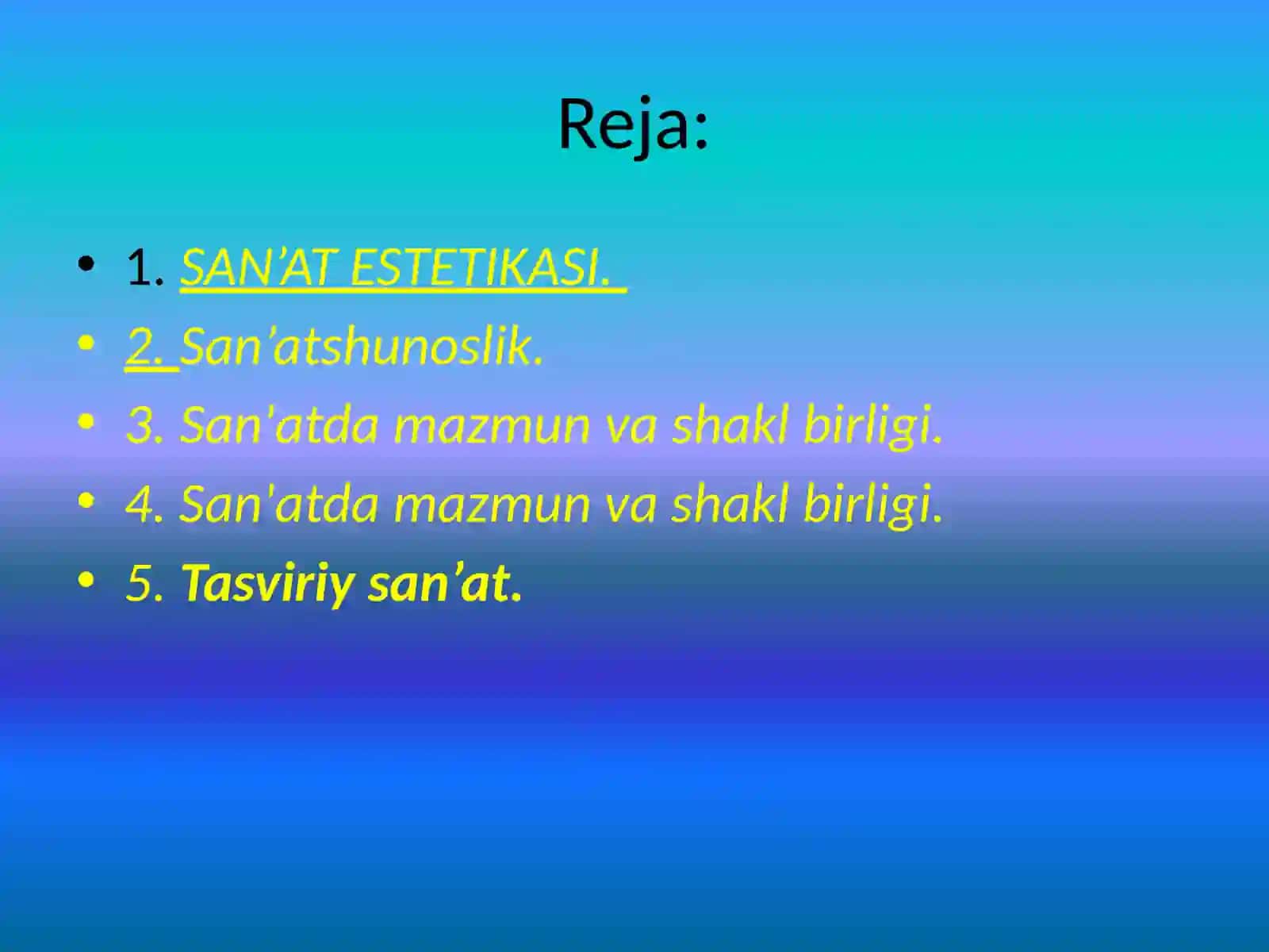 San'at Estetikasi 2