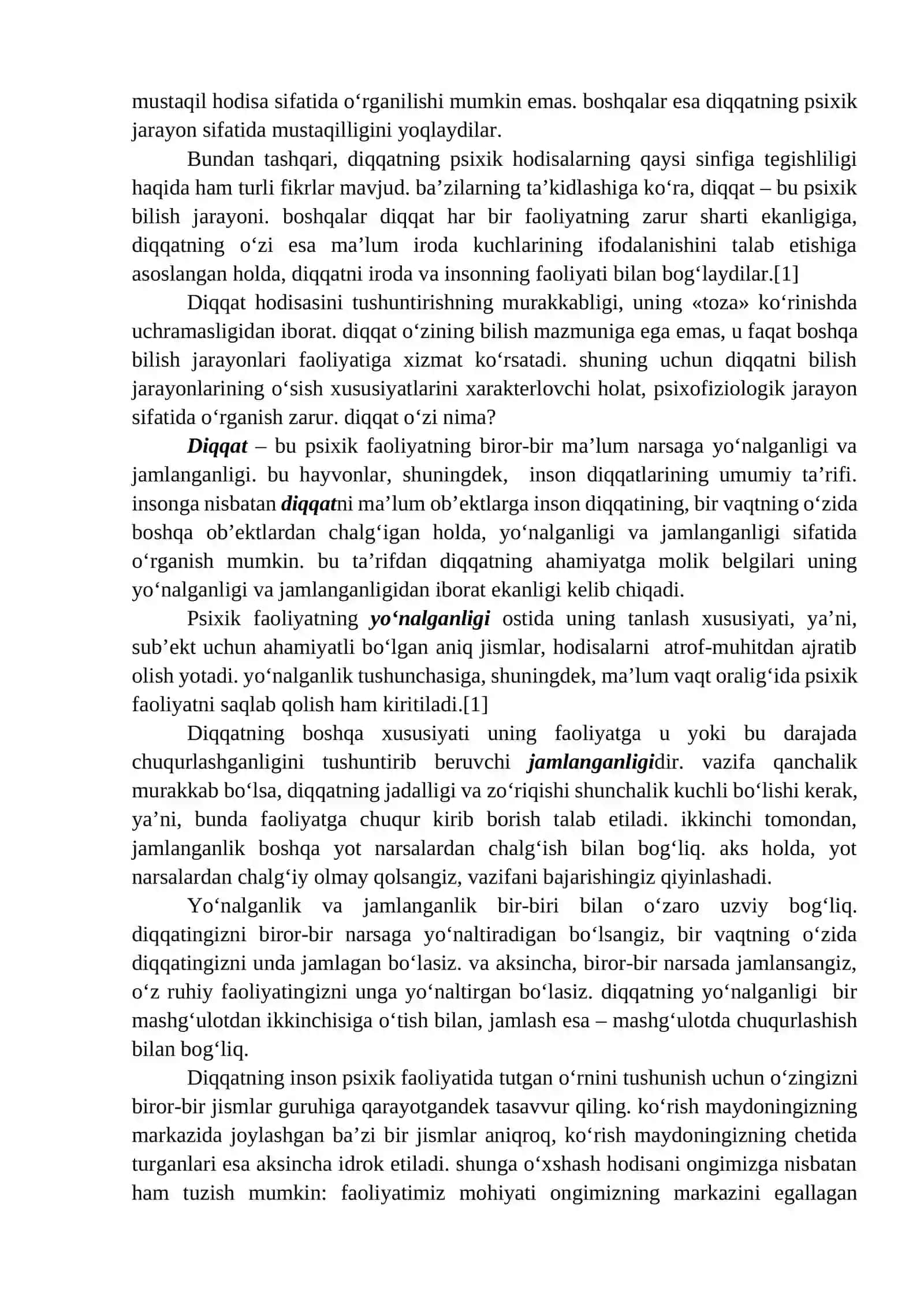 Diqqatning mohiyati 2