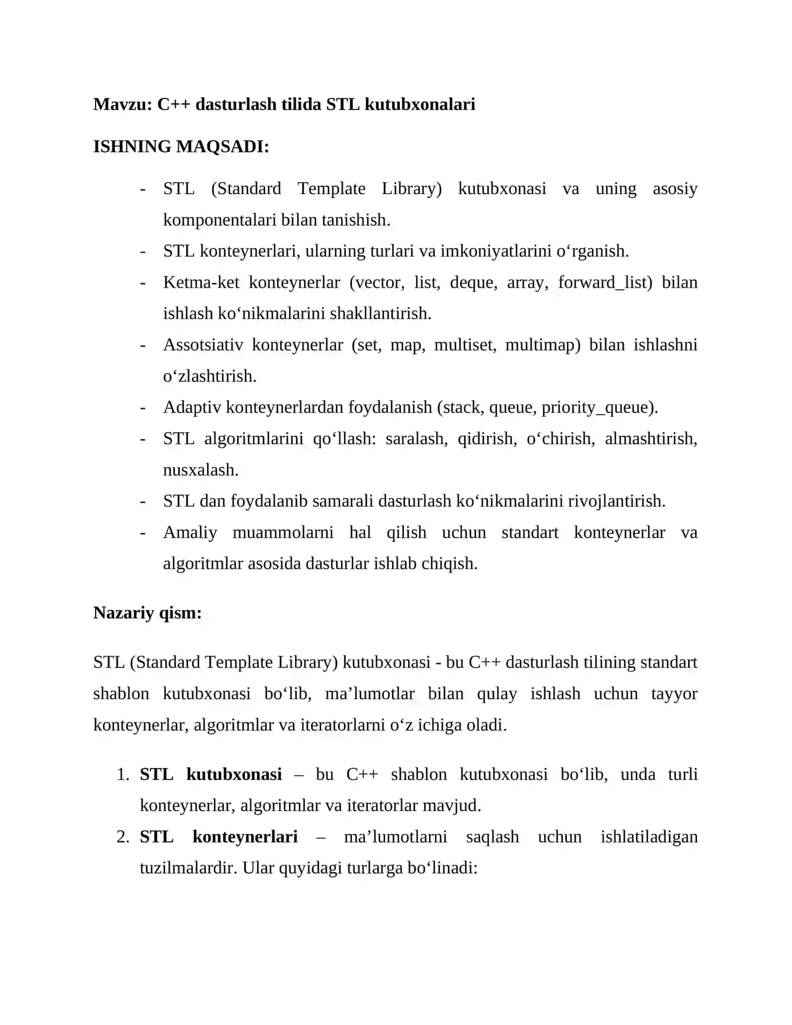 AMALIY ISH №2 2