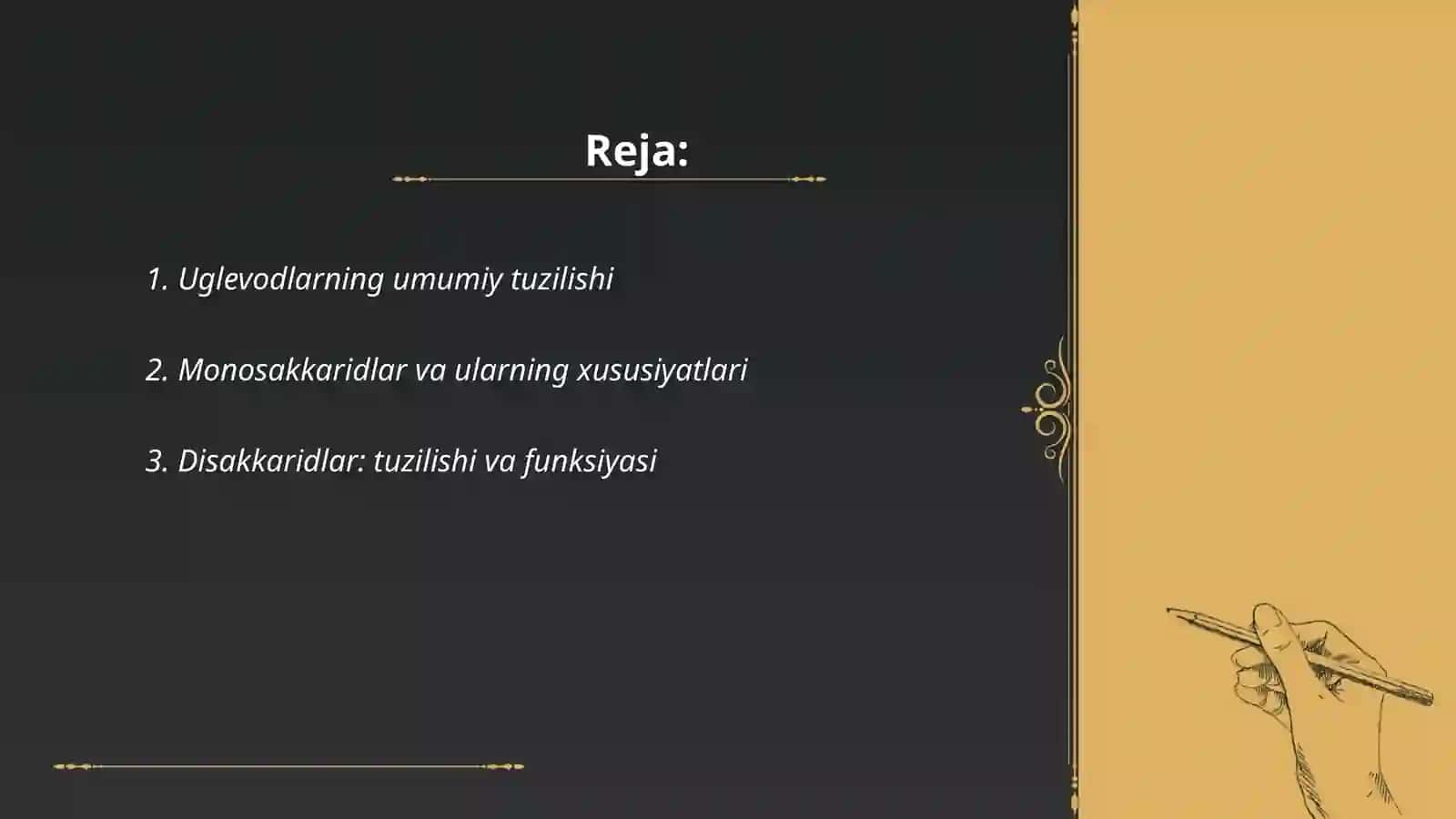 Uglevodlar va ularning fermentlar ta'sirida o‘zgarishi 2
