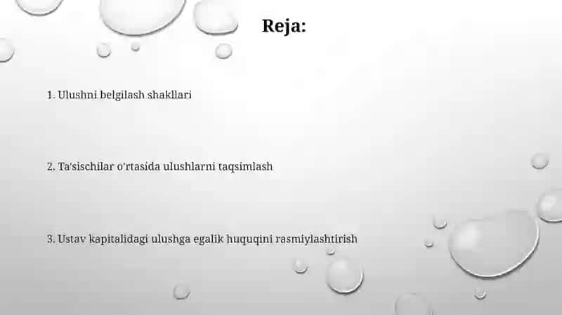 Ish haqini tashkil etish shakllari 2