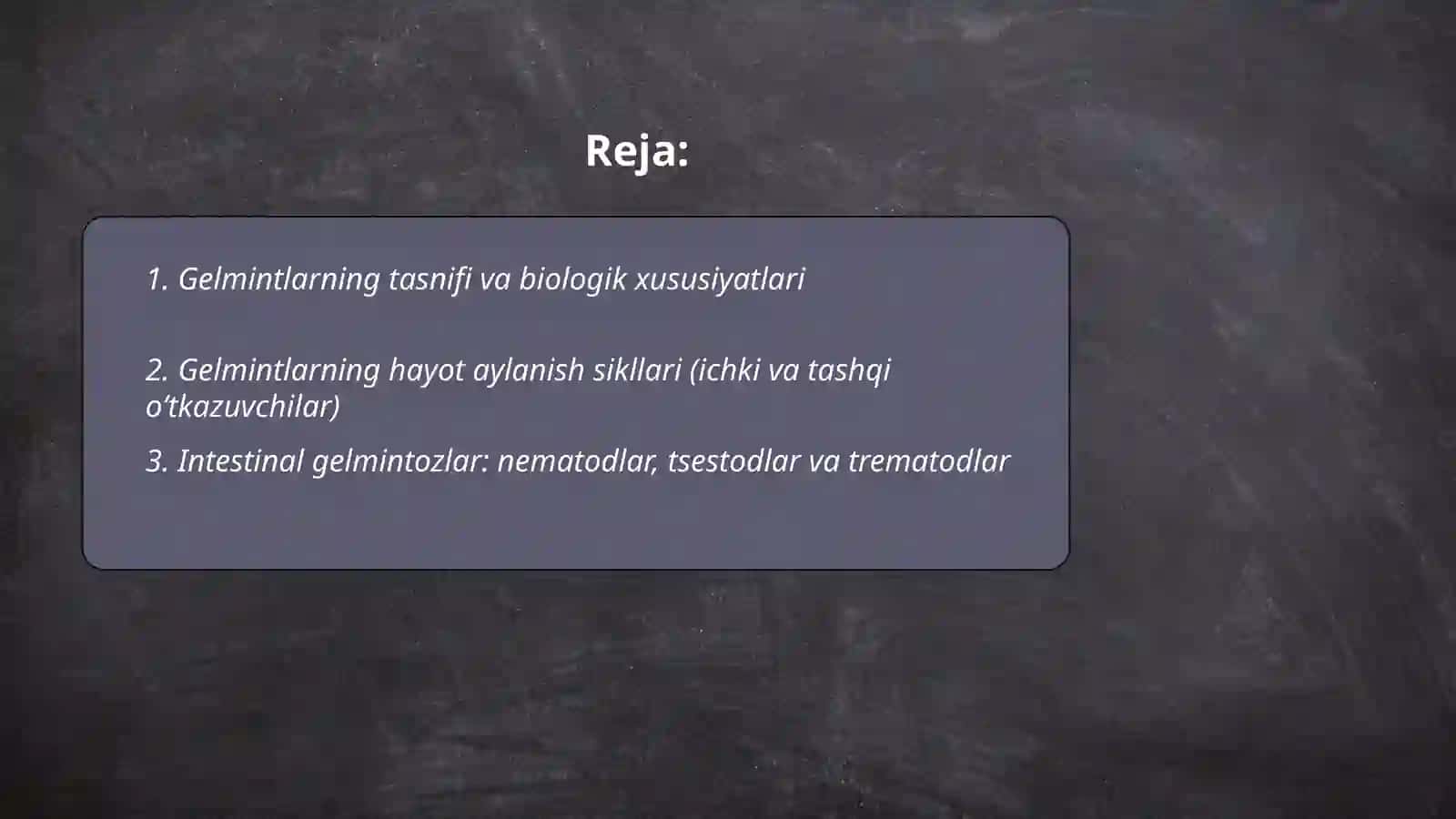 Tibbiy gelmintologiya 2