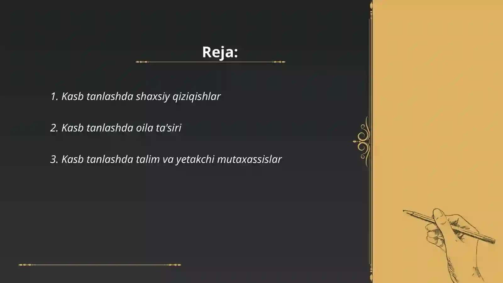 Kasb tanlash motivatsiyasi 2