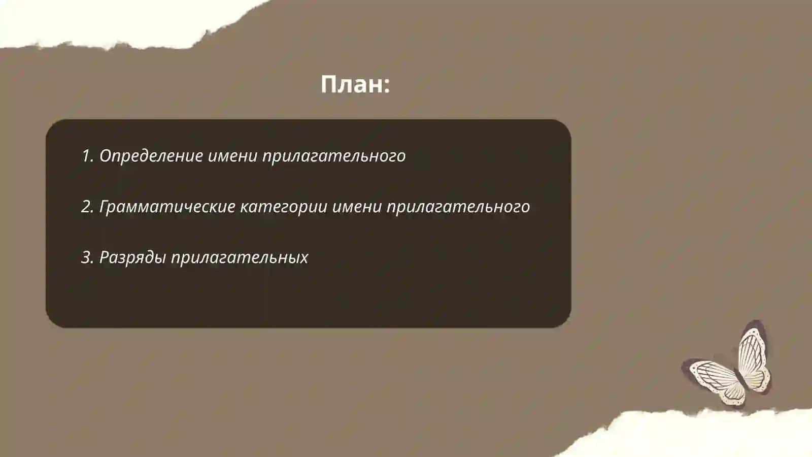 Определение имени прилагательного 2