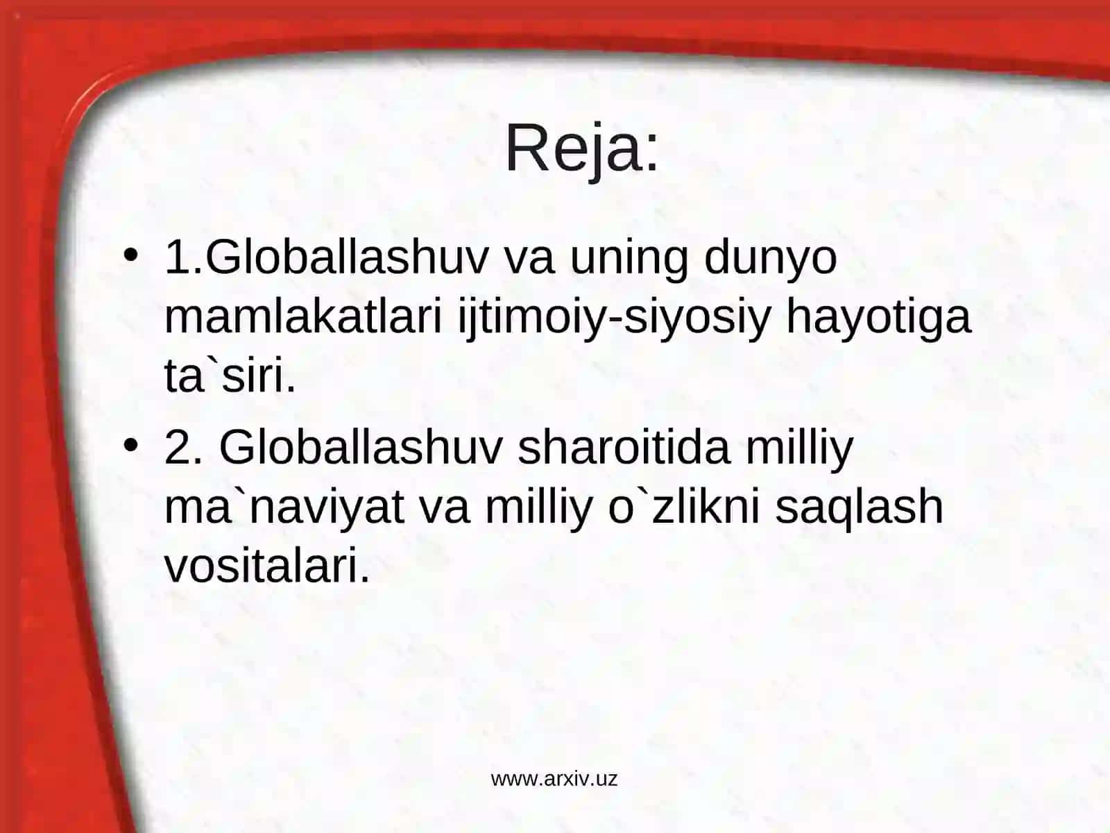 Globallashuv va uning ta'siri 2