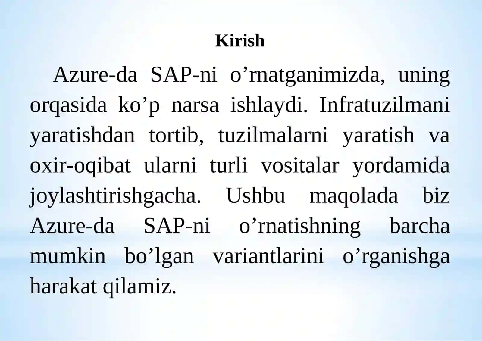 Windows Azure xarakteristikasi, o’rni, imkoniyatlari 2