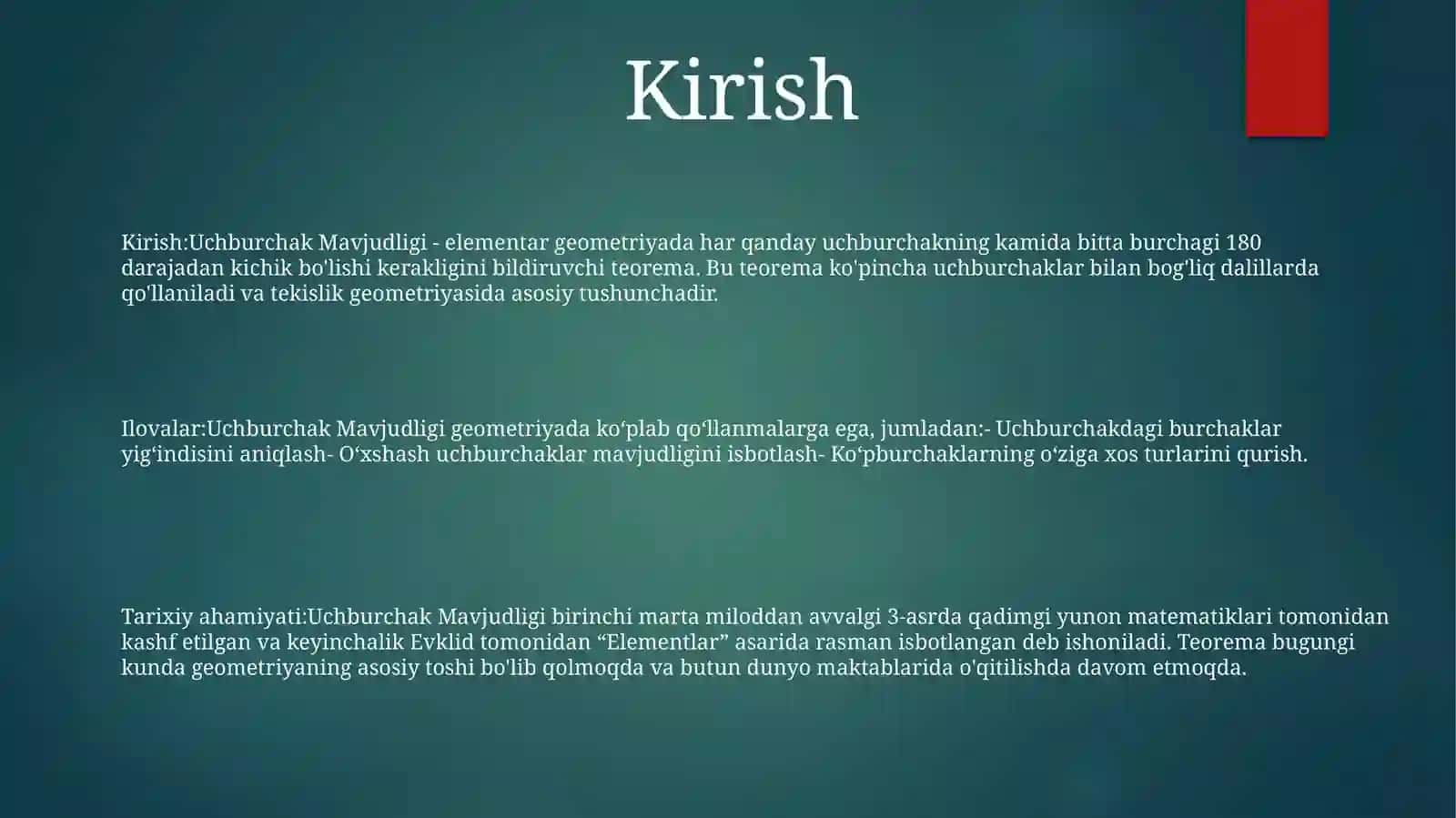 UchburchakMavjudligi 2