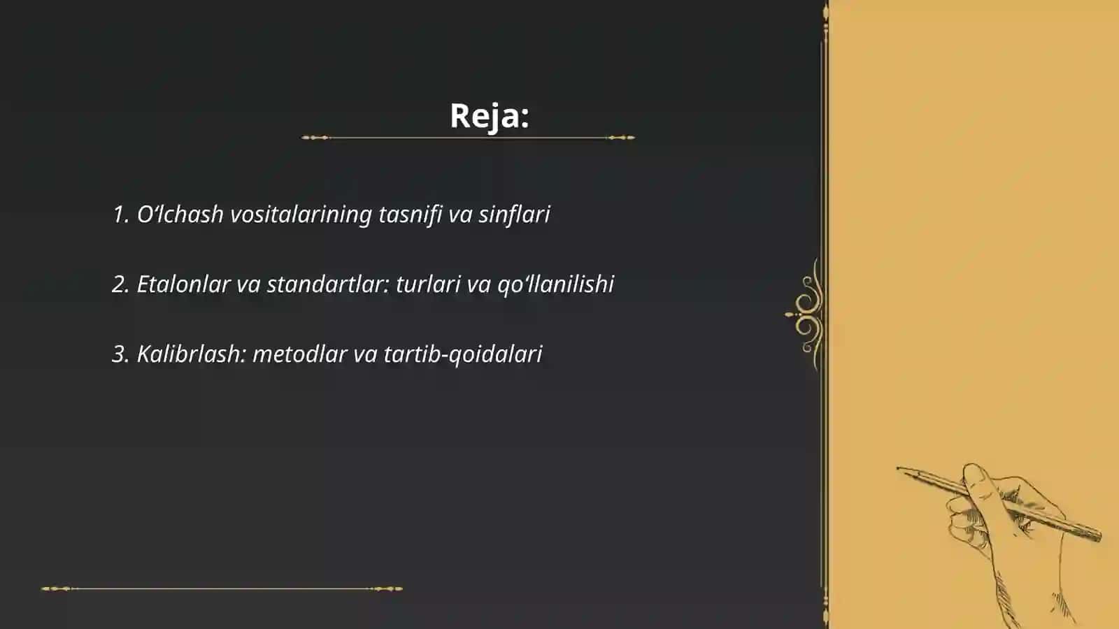 Oʻlchash vositalari 2