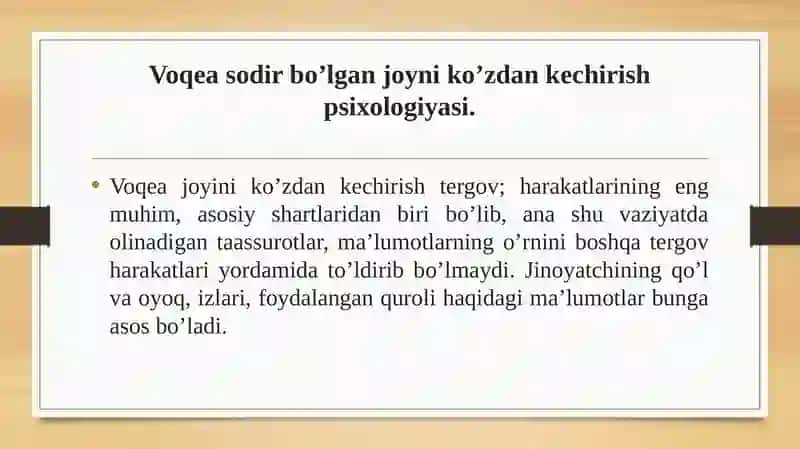 Voqeajoyini ko’zdan kechirish psixologiyasi 2