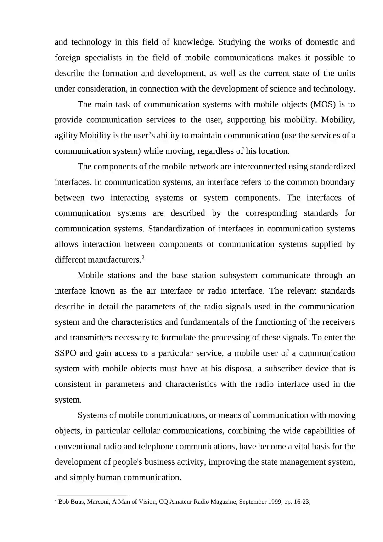 HISTORY OF FORMATION OF MOBILE COMMUNICATION AS A FIELD OF SCIENCE AND TECHNOLOGY 2