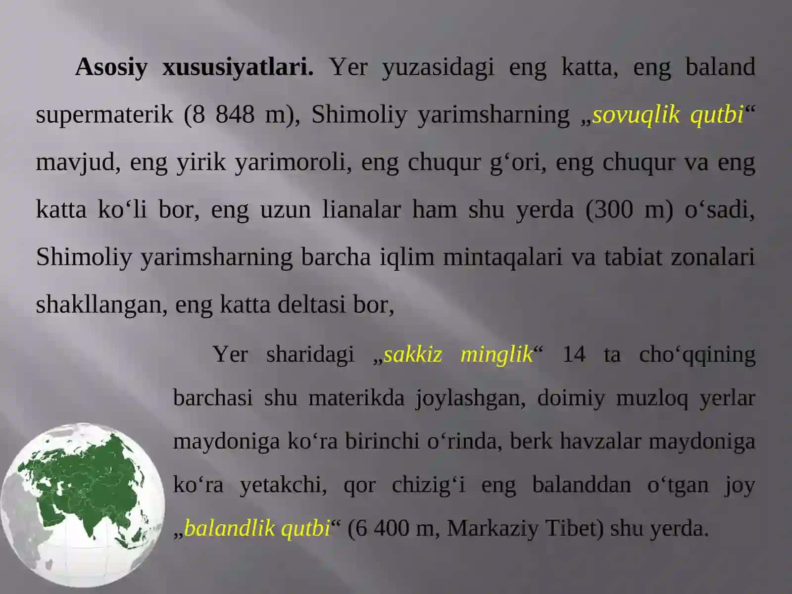 Yevrosiyoning geografik o‘rni, o‘rganilish tarixi 2