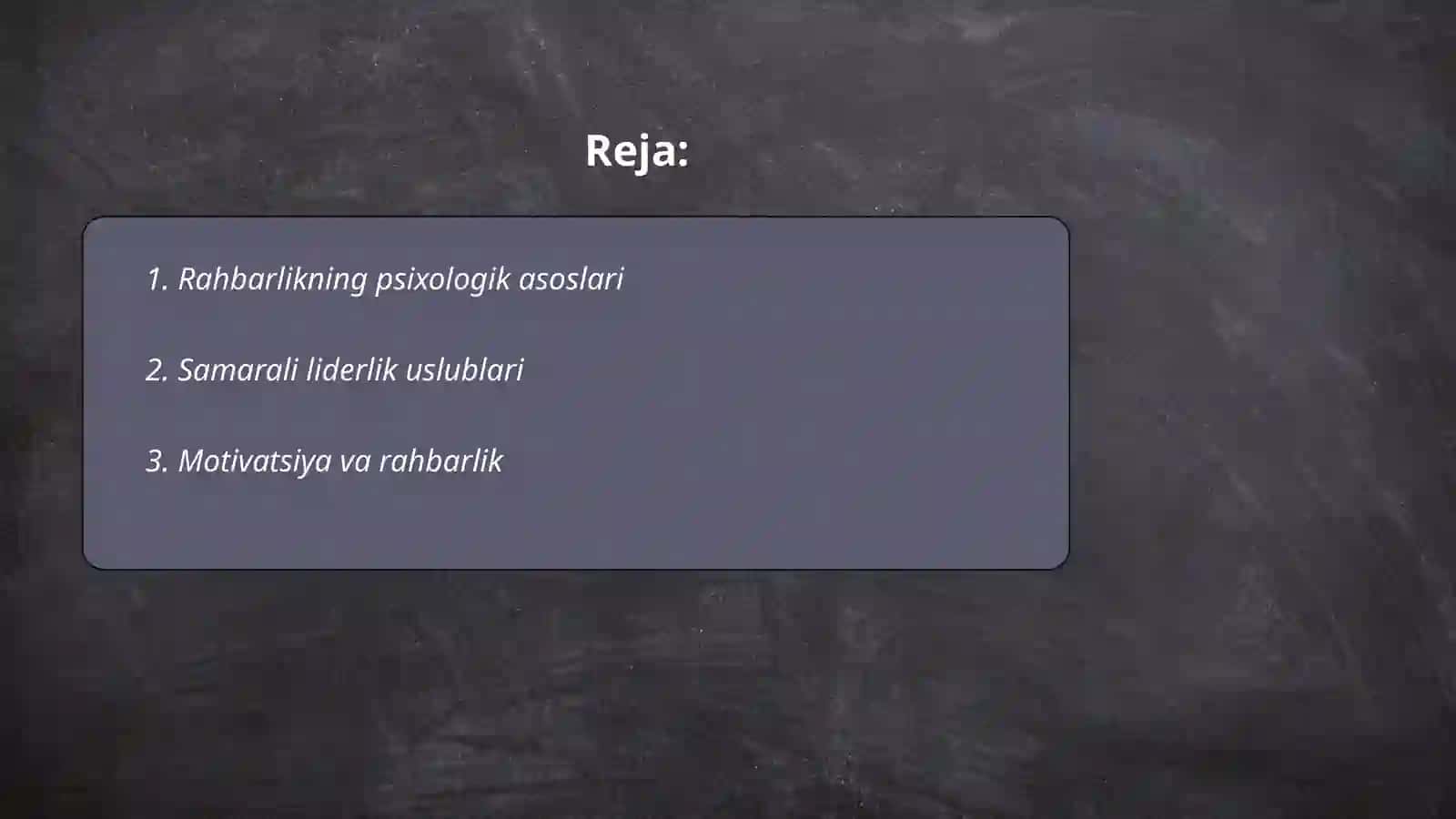 Rahbarlik psixologiyasi va liderlik 2