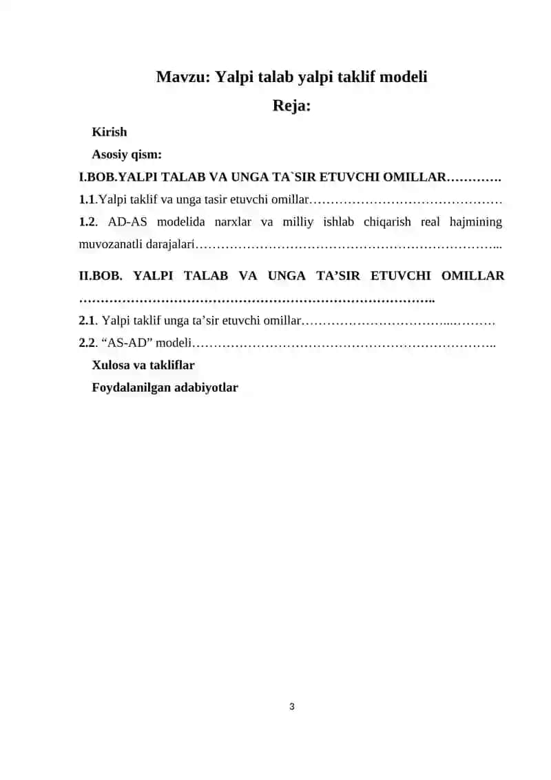 Yalpi talab yalpi taklif modeli 2