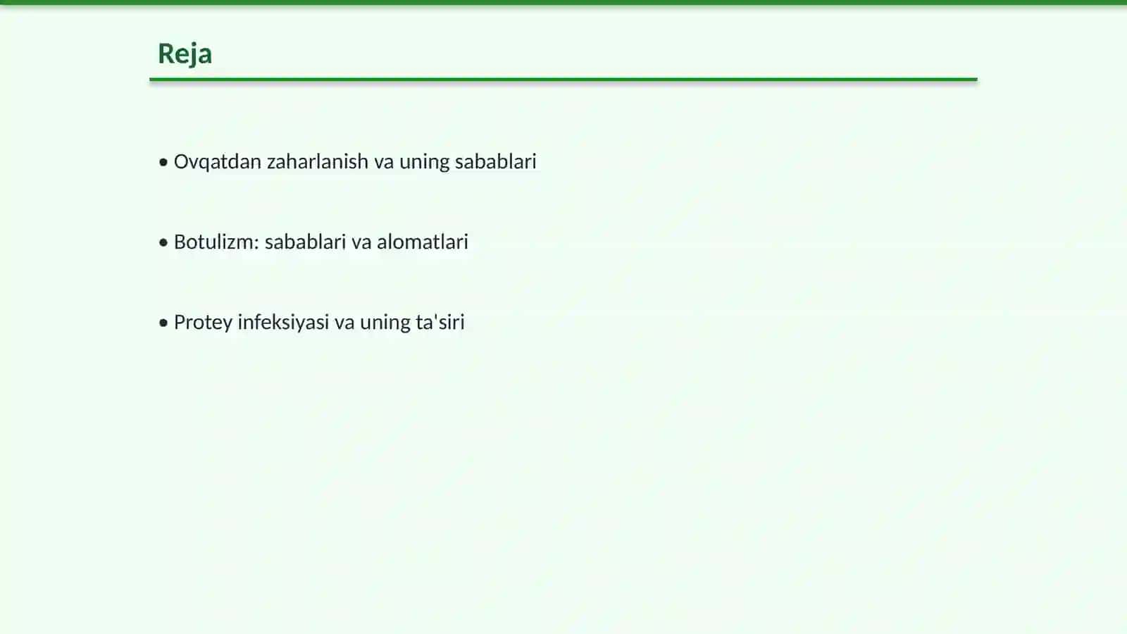Ovqatdan zaharlanish 2