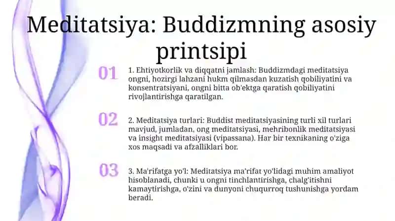 Meditatsiya Budaviylikning Muhim Qoidalari 2