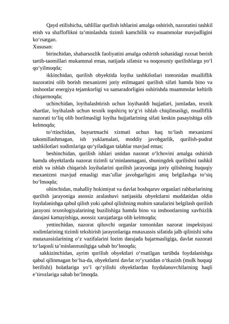 Qurilish ishtirokchilari qurilish jarayonlari va ishlari 2