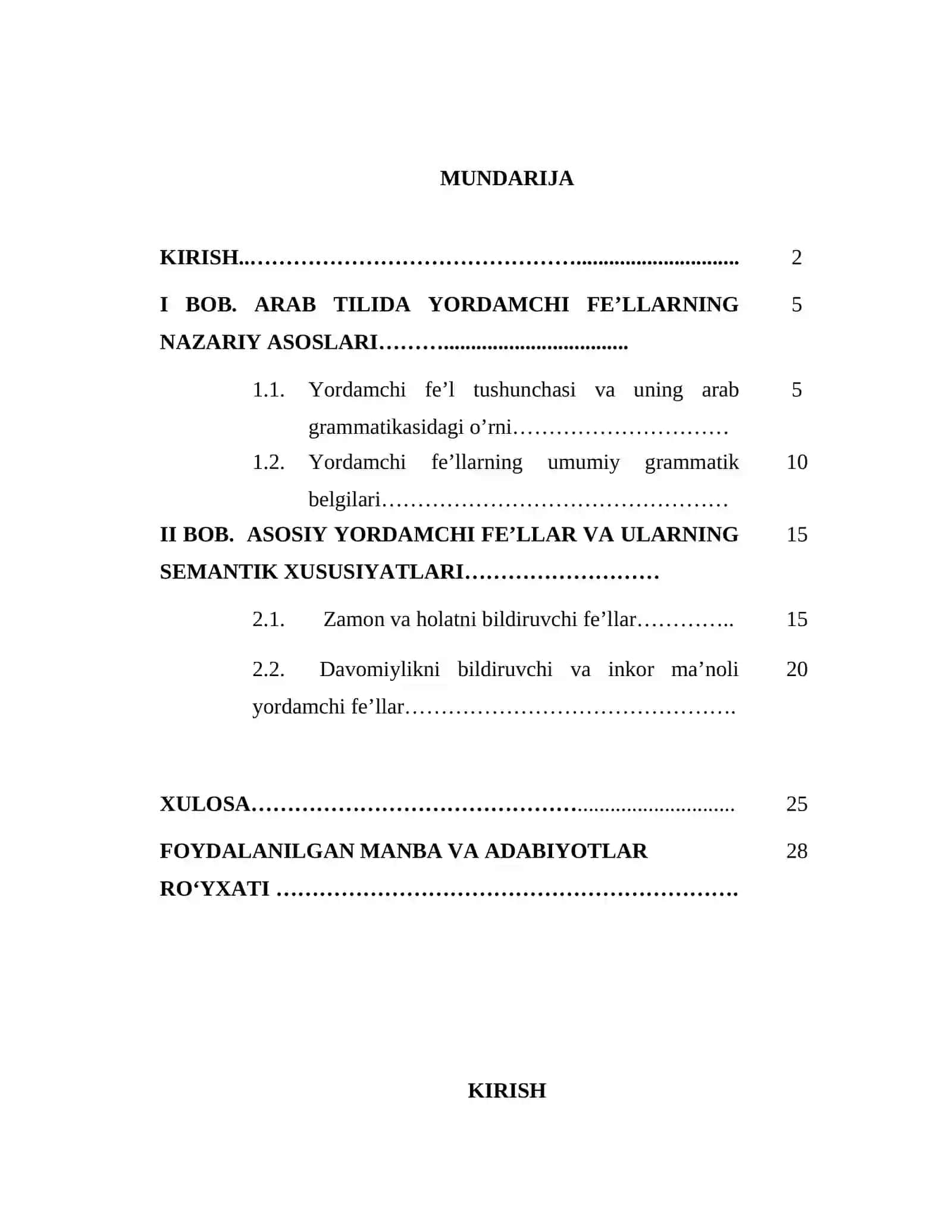 Arab tilida yordamchi fe’llar va ularning ma’no xususiyatlari 2