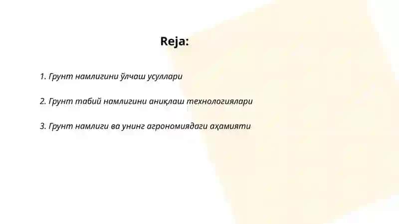 Грунтнинг табий намлиги 2