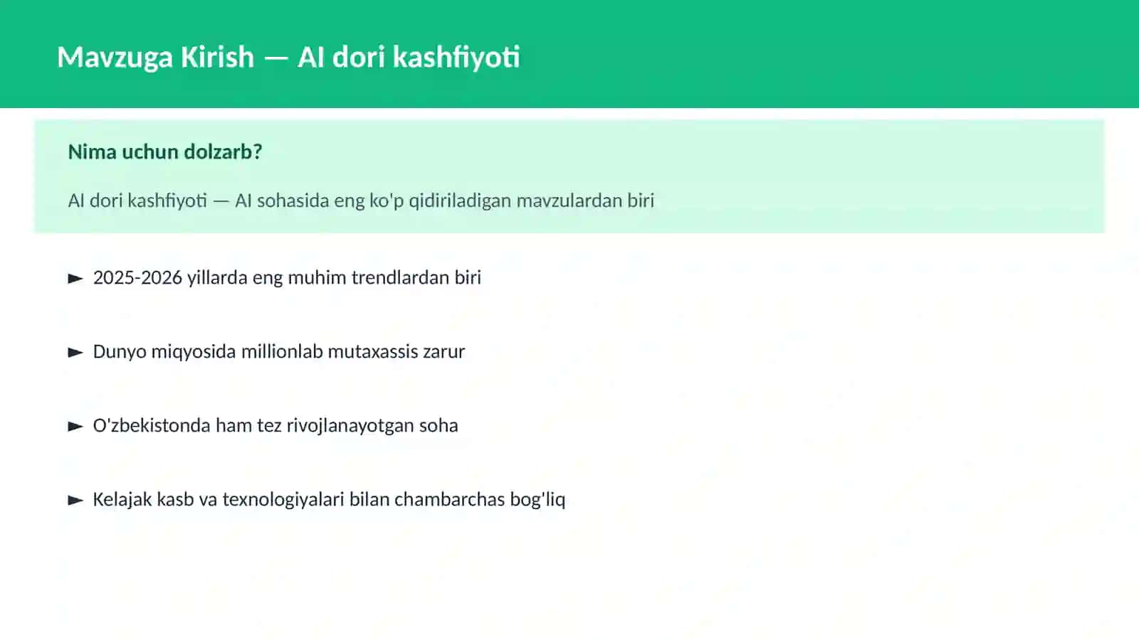 AI dori kashfiyoti 2