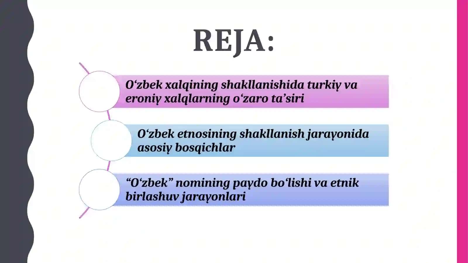 Etnik jarayonlar va o'zbek xalqining shaklanishi 2