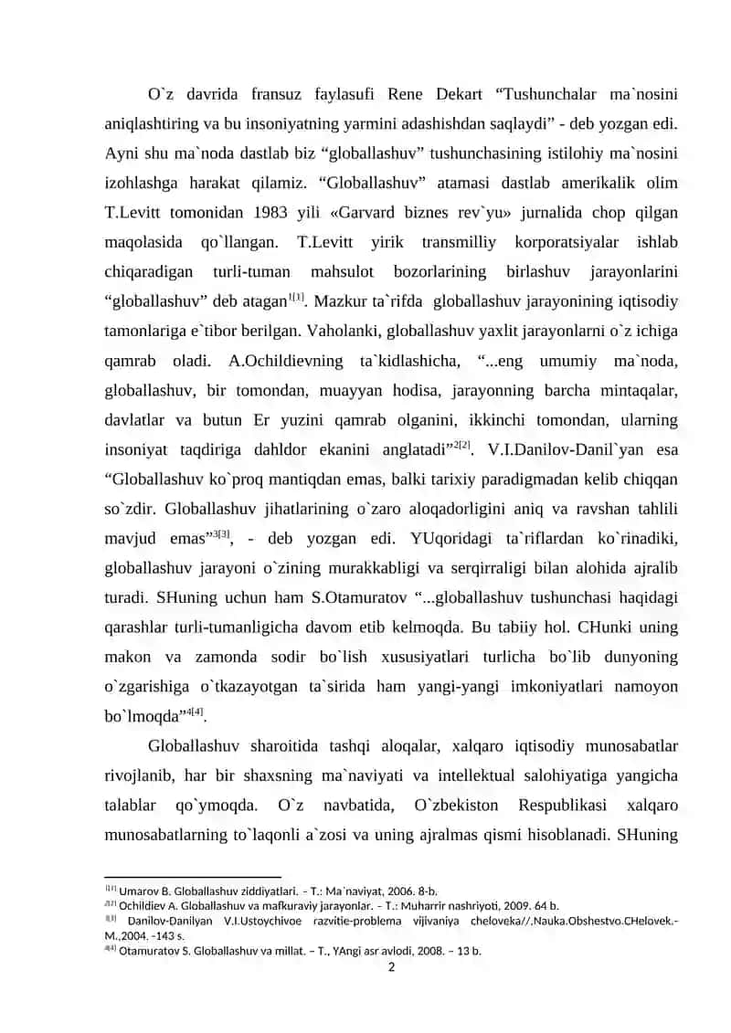 Globallashuv tushunchasi va uning mohiyati 2