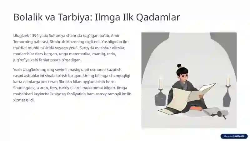 Mirzo Ulug‘bek – Shaxsiyati va Merosi 2
