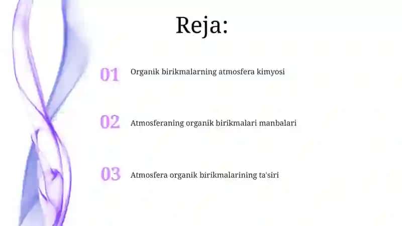 Atmosferadagi organik birikmalar 2