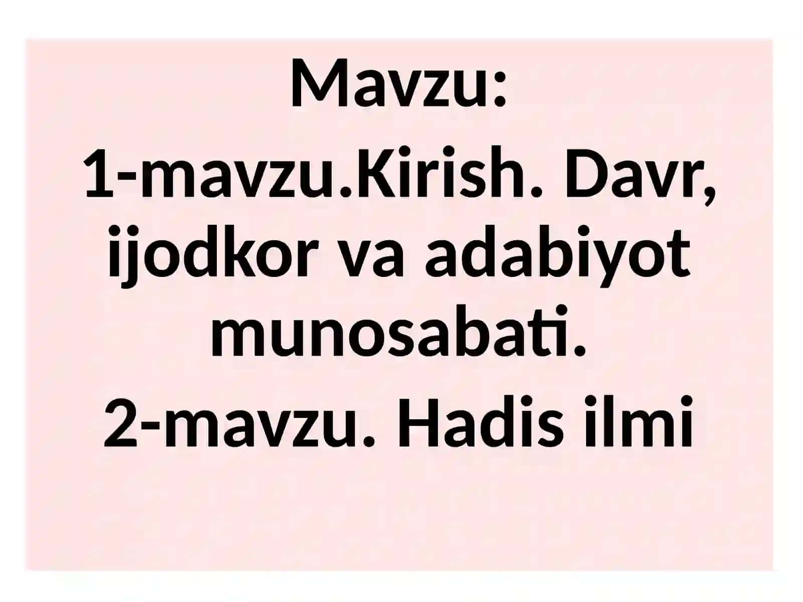 Oʻzbek adabiyotini oʻqitish metodikasi 2