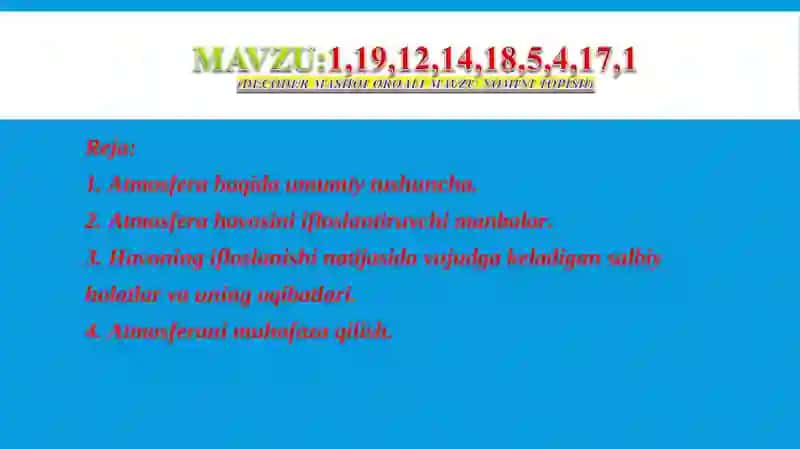 Atmosfera haqida umumiy tushuncha 2