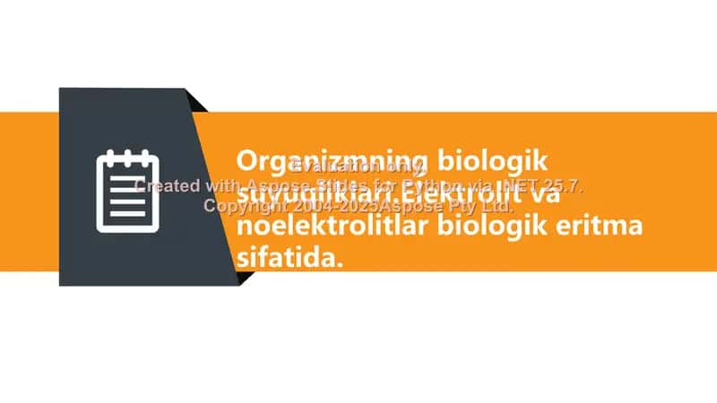 Organizmning biologik suyuqliklari 2