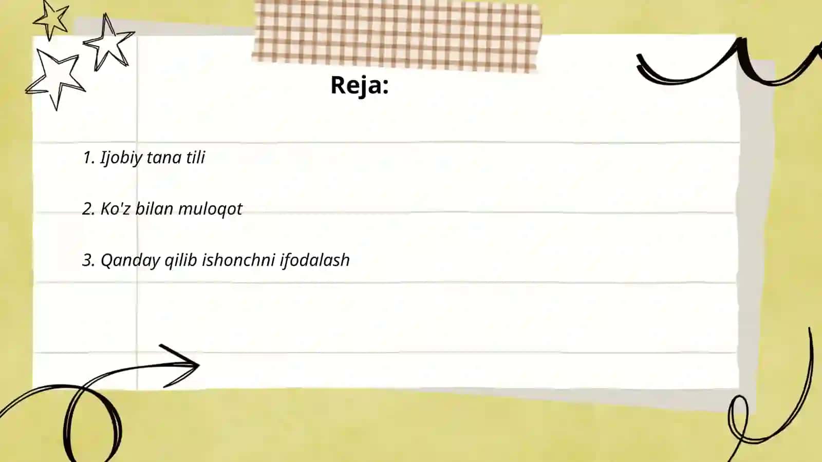 Ijobiy tana tili 2
