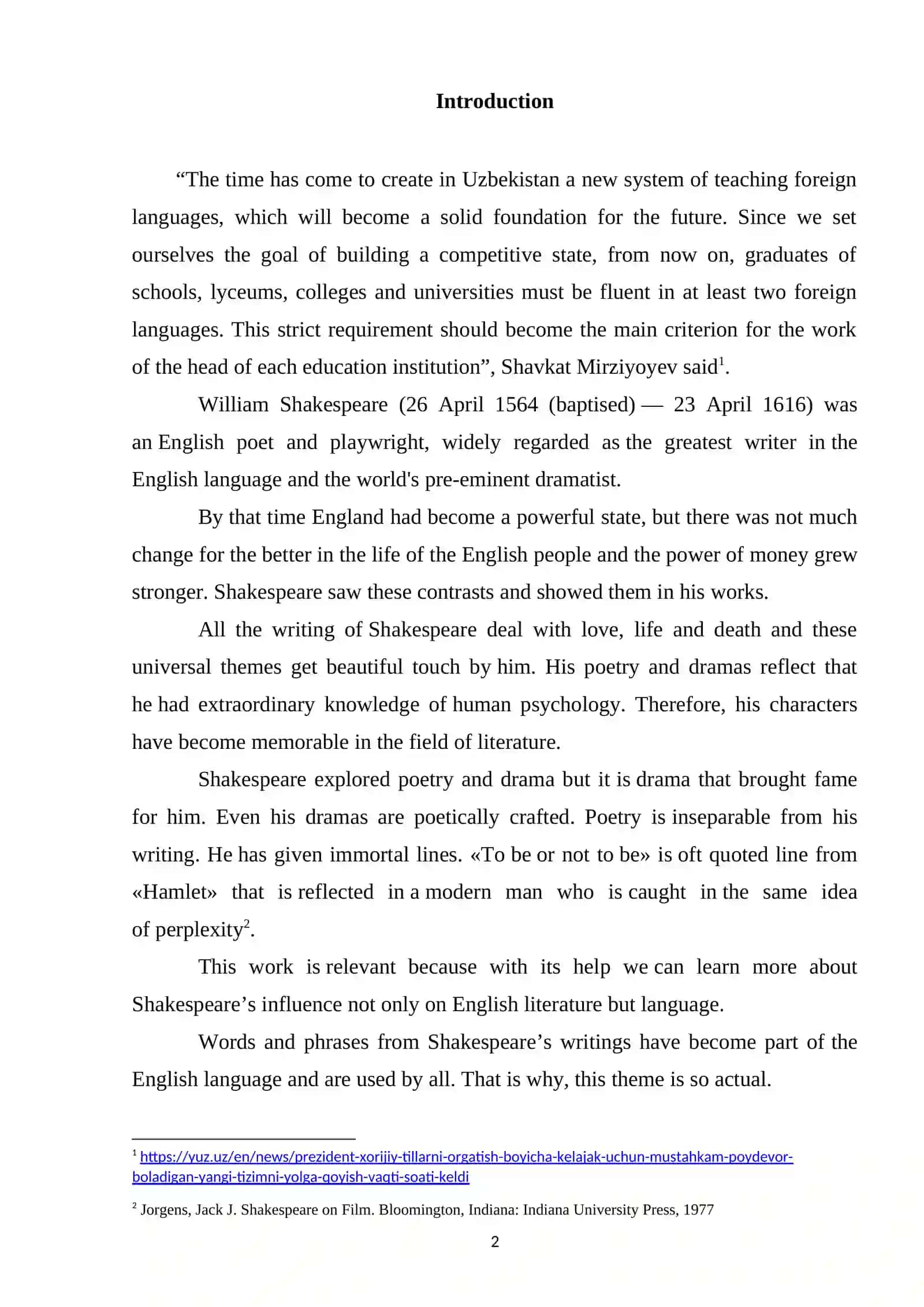 Theme: William Shakespeare's comedies 2