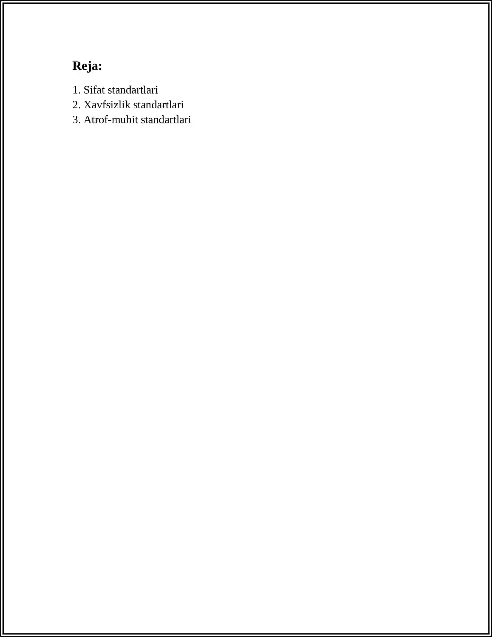 Sifat standartlari 2