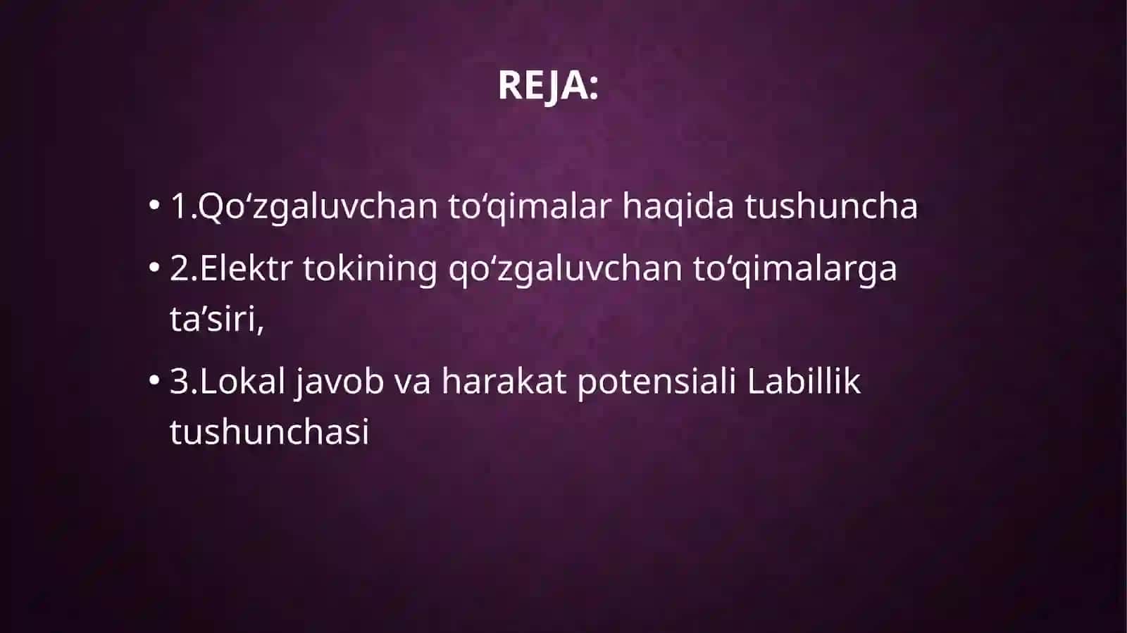 Qo’zgaluvchan to’qimalarning ta’sir etish qonunlari 2