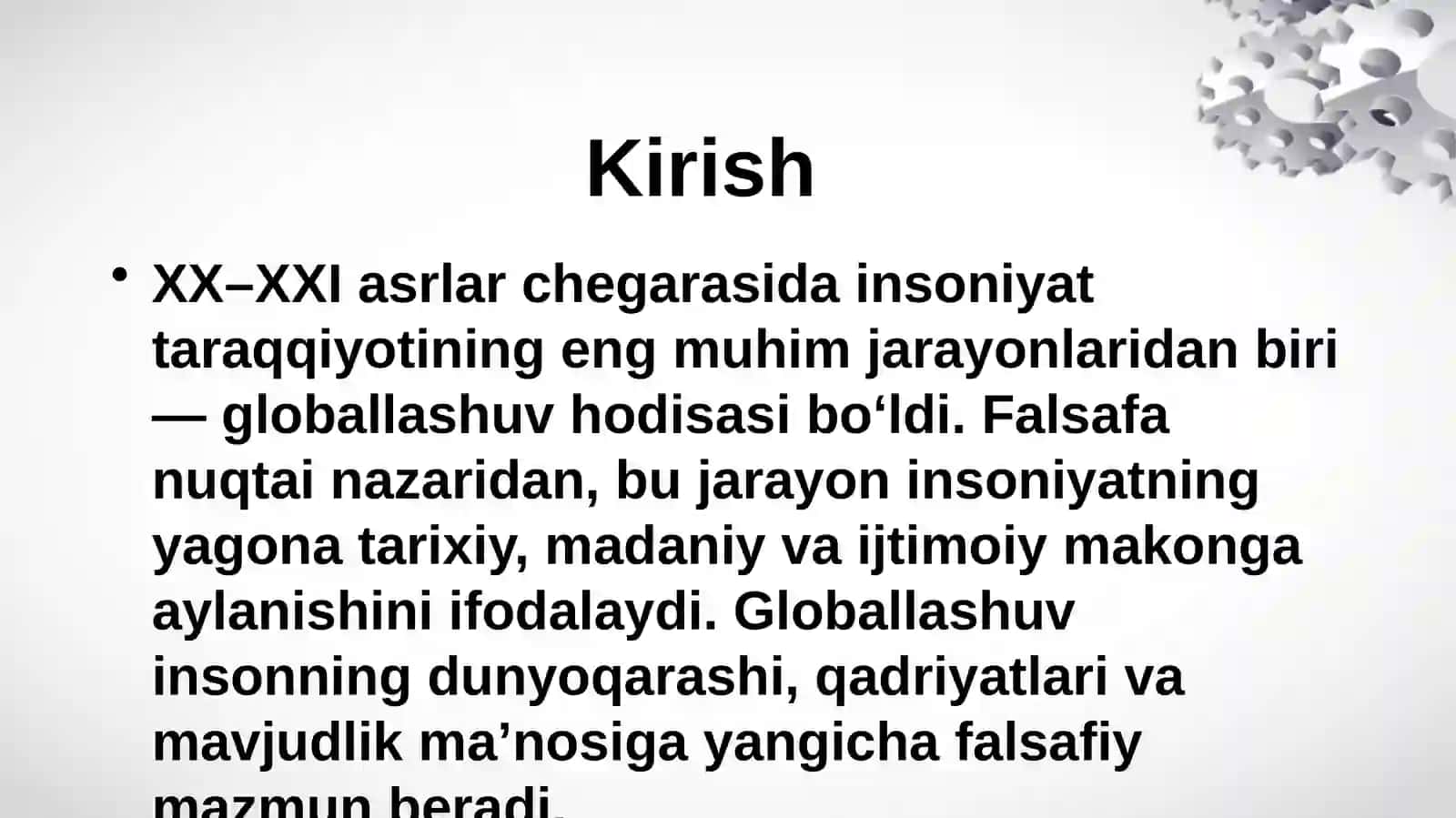 Falsafa Fanining Globallashuv Hodisasi 2