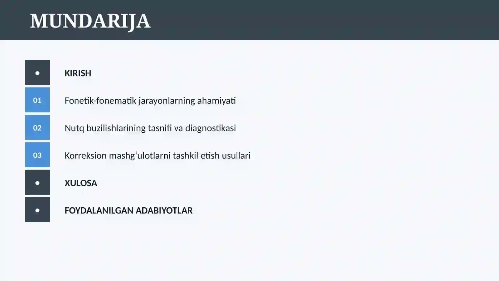 NUTQIDA KAMCHILIGI BOR BOLALAR BILAN ISHLASH 2